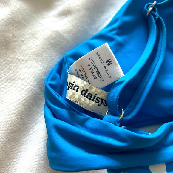 Dippin' Daisy's Blue and White Geometric Bikini - Picture 5 of 5